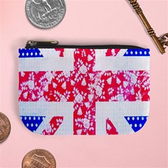 British Flag Abstract British Union Jack Flag In Abstract Design With Flowers Mini Coin Purses by Nexatart