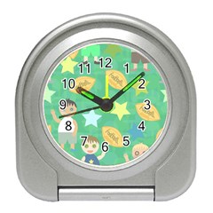 Football Kids Children Pattern Travel Alarm Clocks by Nexatart