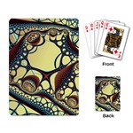 Labels Net Circle Brown Playing Card Back