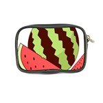 Watermelon Slice Red Green Fruite Circle Coin Purse Back