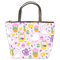 Cute Easter Pattern Bucket Bags by Valentinaart