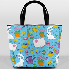 Cute Easter Pattern Bucket Bags by Valentinaart