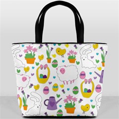 Cute Easter Pattern Bucket Bags by Valentinaart