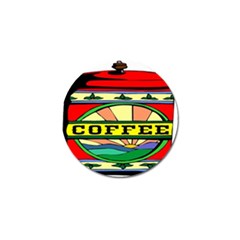 Coffee Tin A Classic Illustration Golf Ball Marker by Nexatart