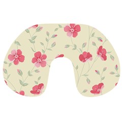 Seamless Flower Pattern Travel Neck Pillows by TastefulDesigns