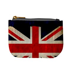 Flag Of Britain Grunge Union Jack Flag Background Mini Coin Purses by Nexatart