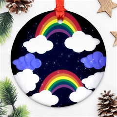 Rainbow Animation Round Ornament (two Sides) by Nexatart