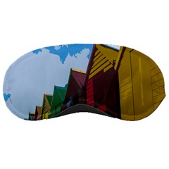 Brightly Colored Dressing Huts Sleeping Masks by Nexatart