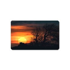 Sunset At Nature Landscape Magnet (name Card) by dflcprints