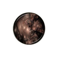 A Fractal Image In Shades Of Brown Hat Clip Ball Marker (10 Pack) by Nexatart