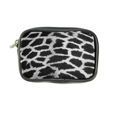 Black And White Giraffe Skin Pattern Coin Purse by Nexatart