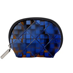 Glass Abstract Art Pattern Accessory Pouches (small)  by Nexatart