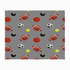 Balltiled Grey Ball Tennis Football Basketball Billiards Small Glasses Cloth by Mariart