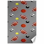 Balltiled Grey Ball Tennis Football Basketball Billiards Canvas 24  x 36  23.35 x34.74  Canvas - 1