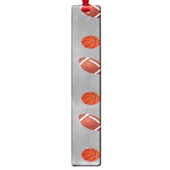 Balltiled Grey Ball Tennis Football Basketball Billiards Large Book Marks by Mariart