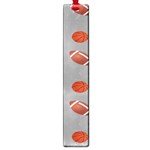 Balltiled Grey Ball Tennis Football Basketball Billiards Large Book Marks Front