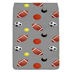 Balltiled Grey Ball Tennis Football Basketball Billiards Flap Covers (s)  by Mariart