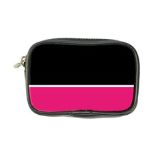 Black Pink Line White Coin Purse by Mariart