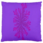 Dendron Diffusion Aggregation Flower Floral Leaf Red Purple Large Cushion Case (Two Sides) Front