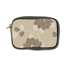 Flower Floral Grey Rose Leaf Coin Purse by Mariart