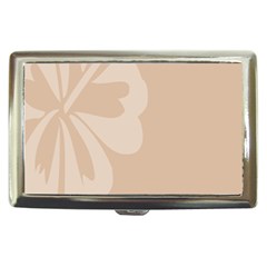 Hibiscus Sakura Toasted Almond Grey Cigarette Money Cases by Mariart