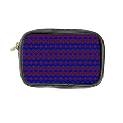 Split Diamond Blue Purple Woven Fabric Coin Purse by Mariart