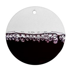 Bubbles In Red Wine Ornament (round) by Nexatart