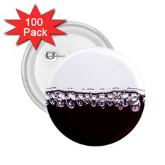 Bubbles In Red Wine 2 25  Buttons (100 Pack)  by Nexatart