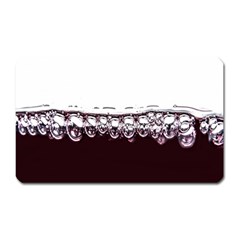 Bubbles In Red Wine Magnet (rectangular) by Nexatart