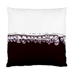 Bubbles In Red Wine Standard Cushion Case (two Sides) by Nexatart