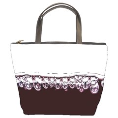 Bubbles In Red Wine Bucket Bags by Nexatart