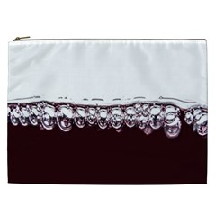 Bubbles In Red Wine Cosmetic Bag (xxl)  by Nexatart