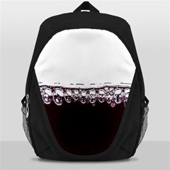 Bubbles In Red Wine Backpack Bag by Nexatart