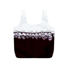 Bubbles In Red Wine Full Print Recycle Bags (s)  by Nexatart