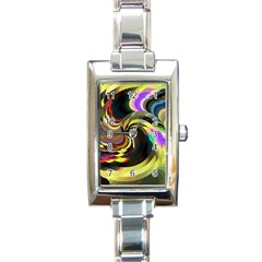 Spiral Of Tubes Rectangle Italian Charm Watch by Nexatart