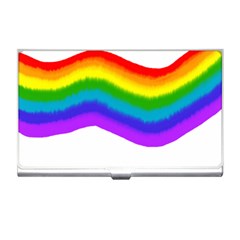 Watercolour Rainbow Colours Business Card Holders by Nexatart