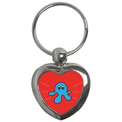 Creature Forms Funny Monster Comic Key Chains (heart)  by Nexatart