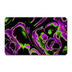 Glowing Fractal B Magnet (rectangular) by Fractalworld