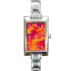 Sky Pattern Rectangle Italian Charm Watch by Valentinaart