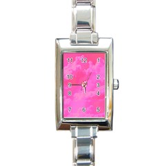 Sky Pattern Rectangle Italian Charm Watch by Valentinaart