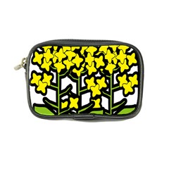 Flower Floral Sakura Yellow Green Leaf Coin Purse by Mariart