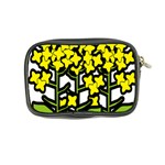 Flower Floral Sakura Yellow Green Leaf Coin Purse Back