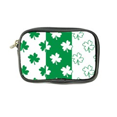 Flower Green Shamrock White Coin Purse by Mariart