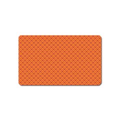 Heart Orange Love Magnet (name Card) by Mariart