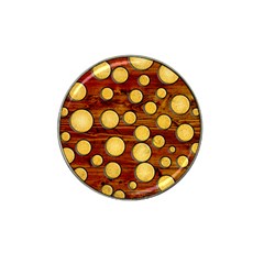 Wood And Gold Hat Clip Ball Marker (10 Pack) by linceazul