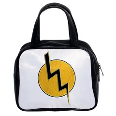 Lightning Bolt Classic Handbags (2 Sides) by linceazul