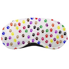 Paw Prints Dog Cat Color Rainbow Animals Sleeping Masks by Mariart