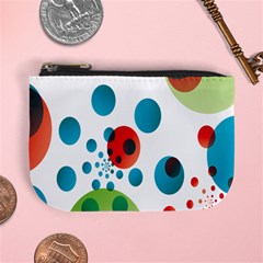 Polka Dot Circle Red Blue Green Mini Coin Purses by Mariart