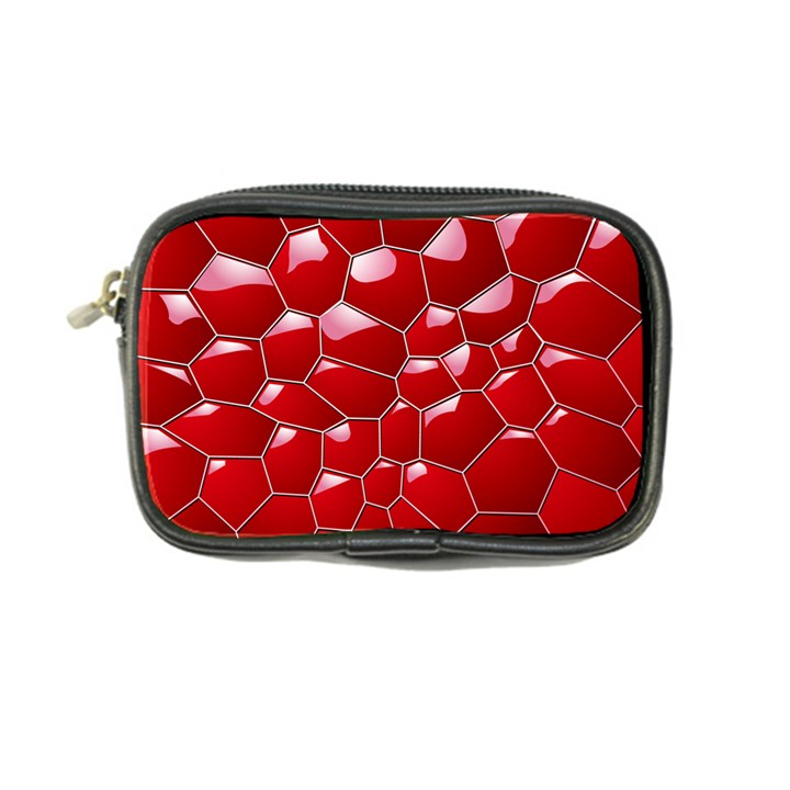 Plaid Iron Red Line Light Coin Purse