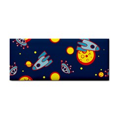 Rocket Ufo Moon Star Space Planet Blue Circle Cosmetic Storage Cases by Mariart